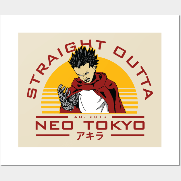 Straight Outta Neo Tokyo Wall Art by BackintheDayShirts